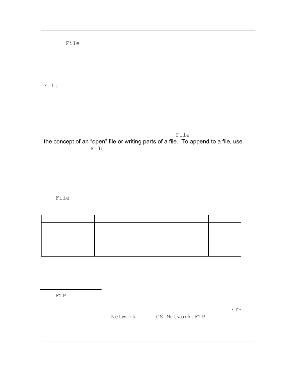 Properties, 7 the ftp object, Status = setattributes ( filename, attributes ) | Status = write ( filename, contents ), Property description values | Casio Naurtech CETerm Ver.5.5 Scripting Guide User Manual | Page 46 / 164