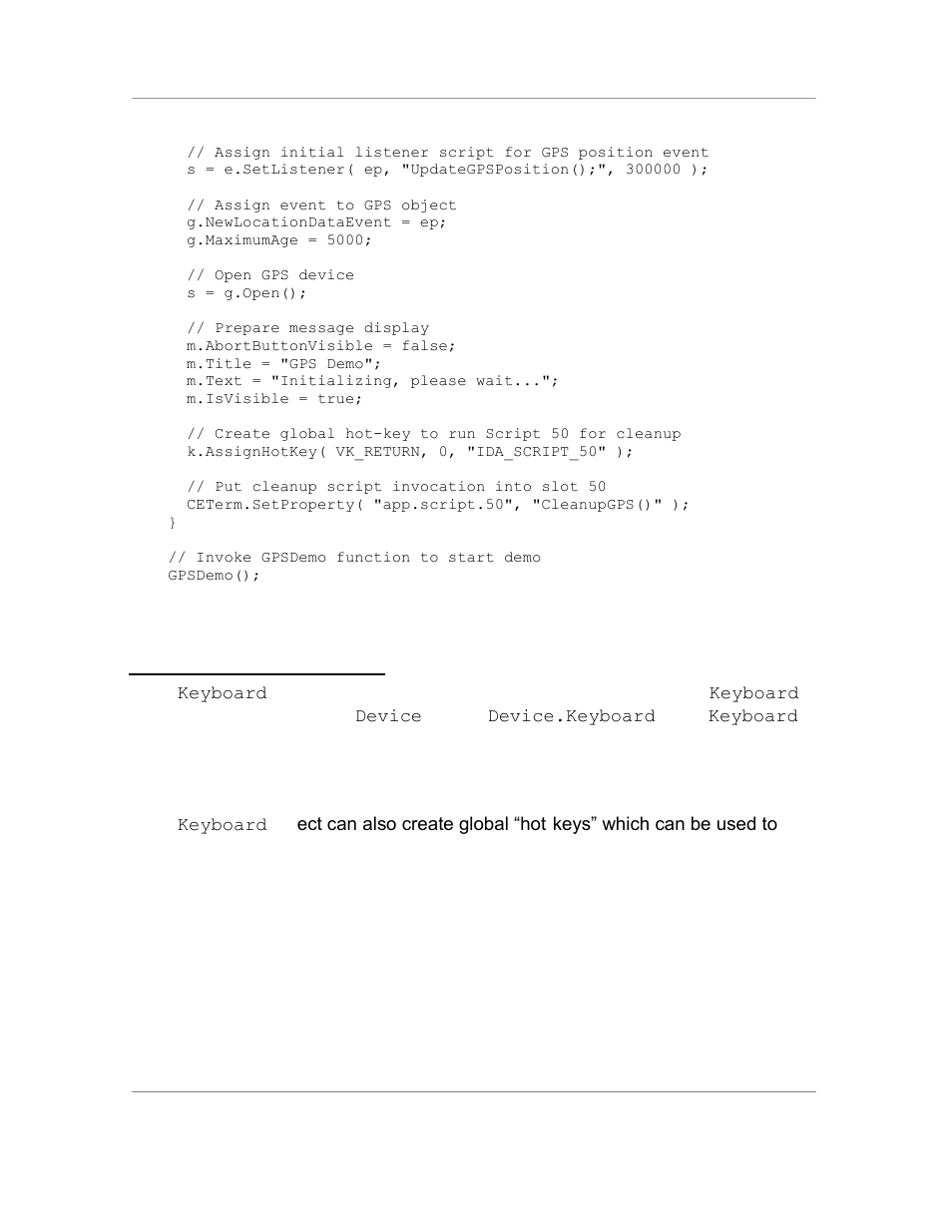 9 the keyboard object, Methods | Casio Naurtech CETerm Ver.5.5 Scripting Guide User Manual | Page 55 / 164