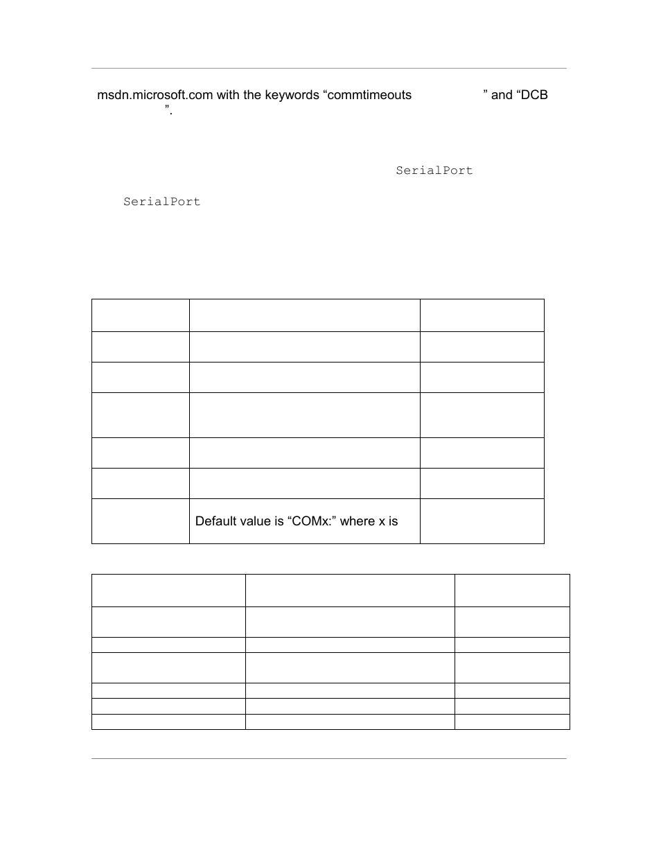 General property description values, Dcb property description values | Casio Naurtech CETerm Ver.5.5 Scripting Guide User Manual | Page 73 / 164