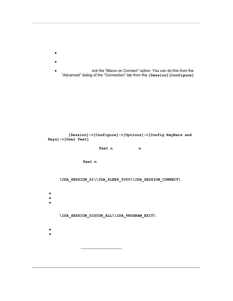 Creating a mini-macro, Automatic login | Casio Naurtech CETerm Ver.5.5 User Manual User Manual | Page 137 / 160