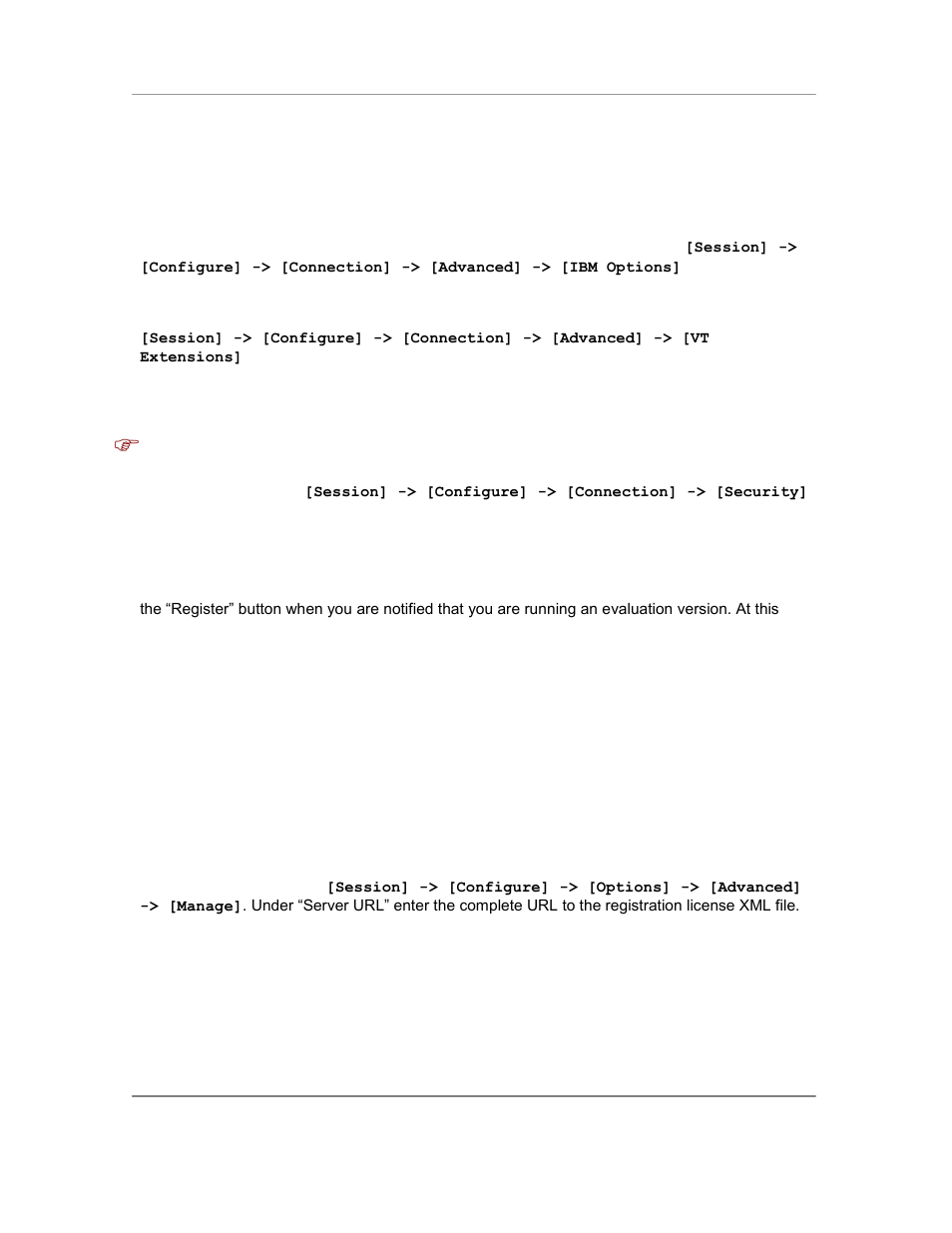 Enable ssl / ssh security, Exiting out from the registration dialog, Automatic licensing registration | Casio Naurtech CETerm Ver.5.5 User Manual User Manual | Page 26 / 160