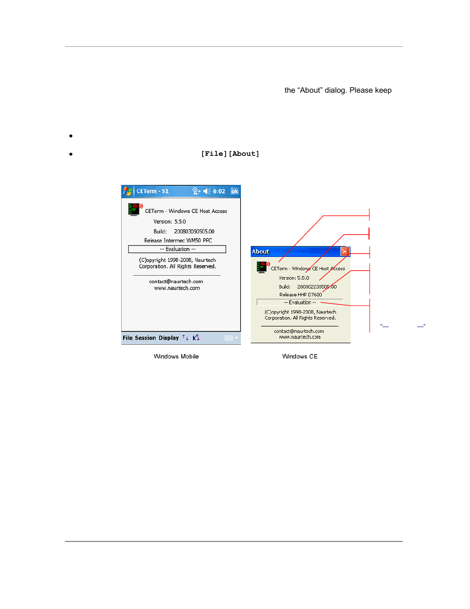 Product version | Casio Naurtech CETerm Ver.5.5 User Manual User Manual | Page 30 / 160