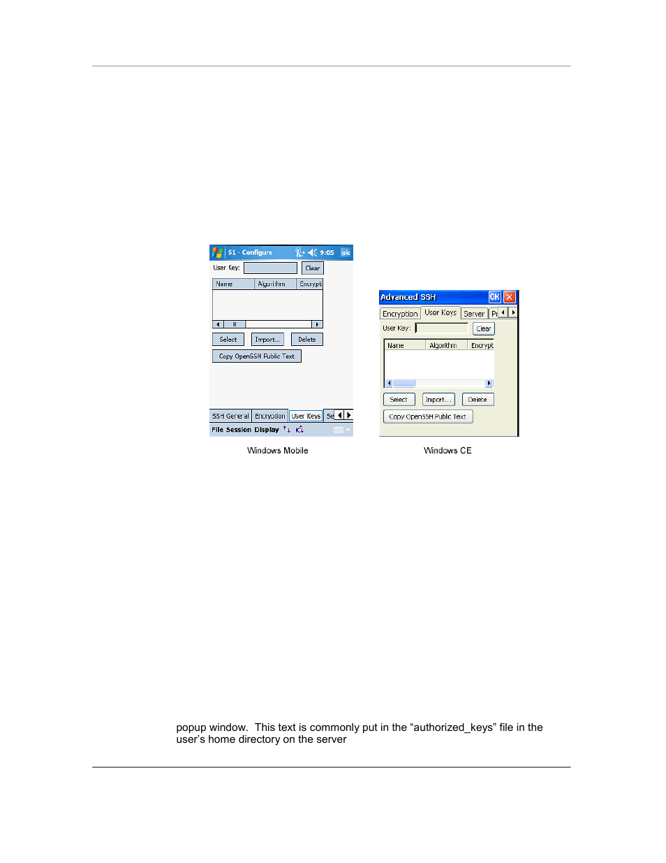 User keys | Casio Naurtech CETerm Ver.5.5 User Manual User Manual | Page 50 / 160