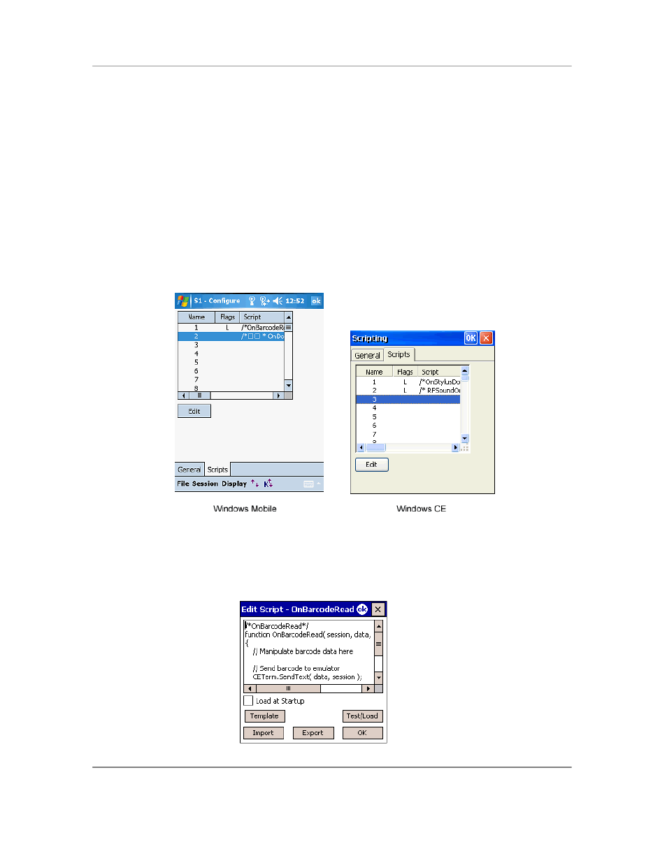 Editing scripts | Casio Naurtech CETerm Ver.5.5 User Manual User Manual | Page 87 / 160