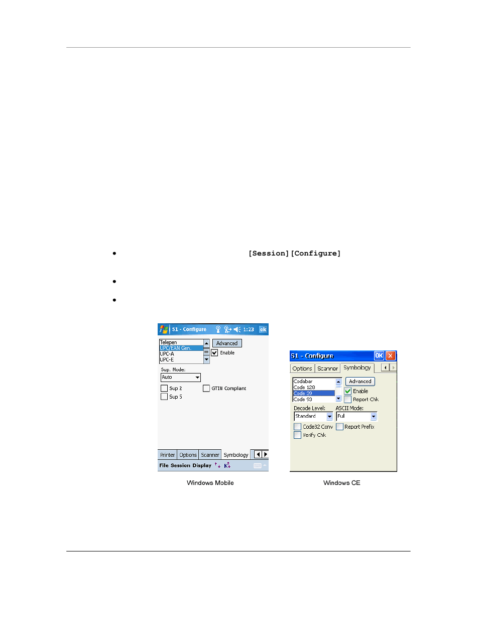 Symbology | Casio Naurtech CETerm Ver.5.5 User Manual User Manual | Page 97 / 160