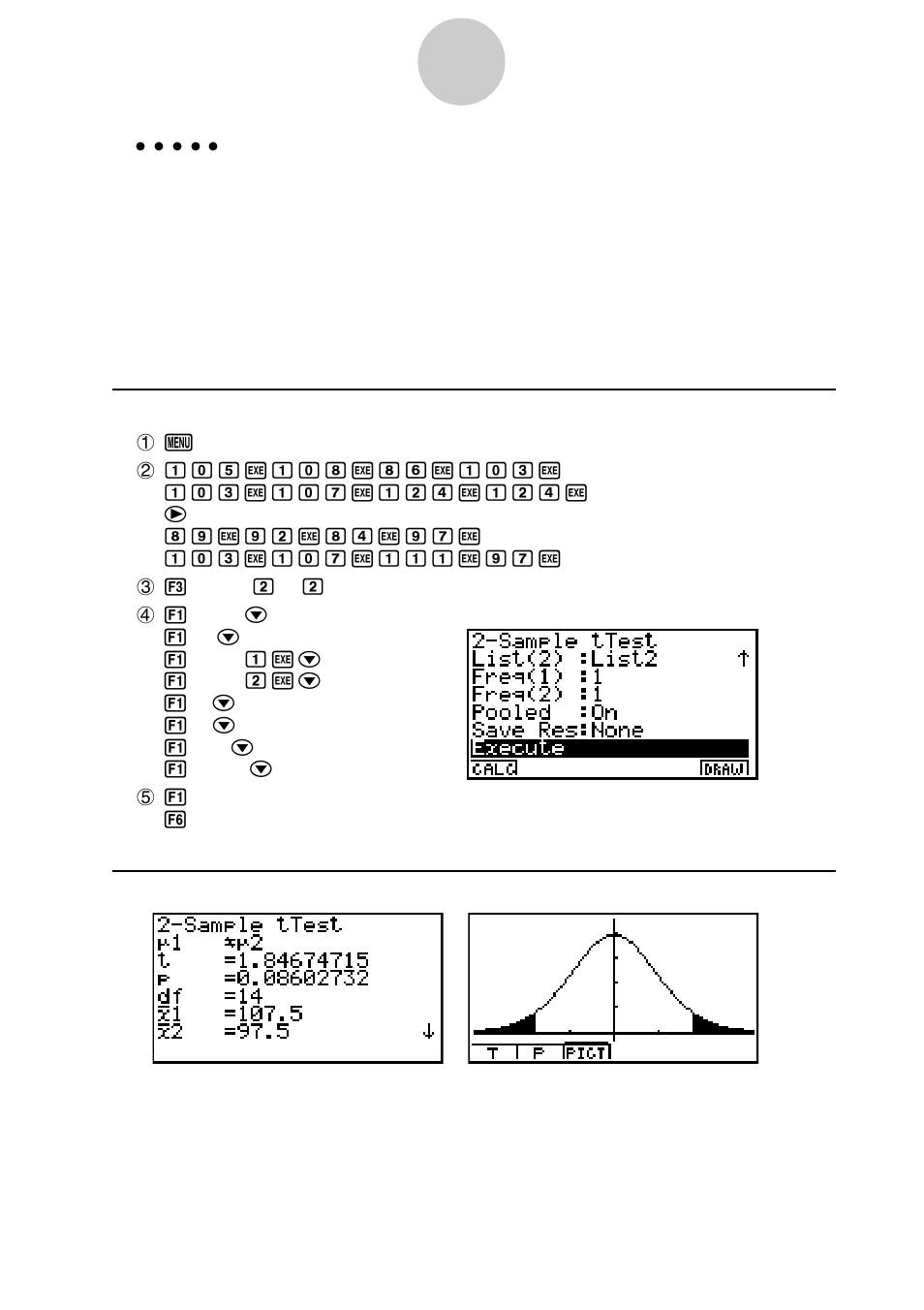 Casio ALGEBRA FX2.0 Advanced Statistics Examples 1 User Manual | Page 13 / 25