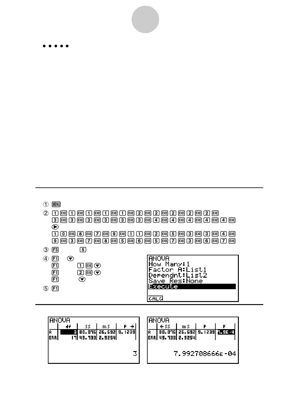 Casio ALGEBRA FX2.0 Advanced Statistics Examples 1 User Manual | Page 23 / 25