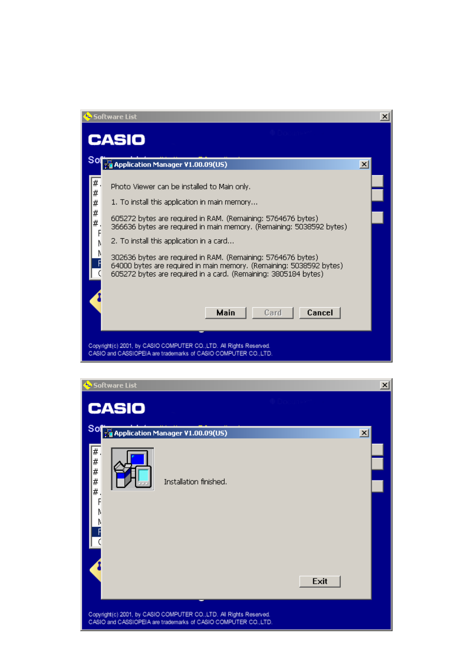Casio BE-300 Viewing Photographs on CASSIOPEIA User Manual | Page 4 / 10