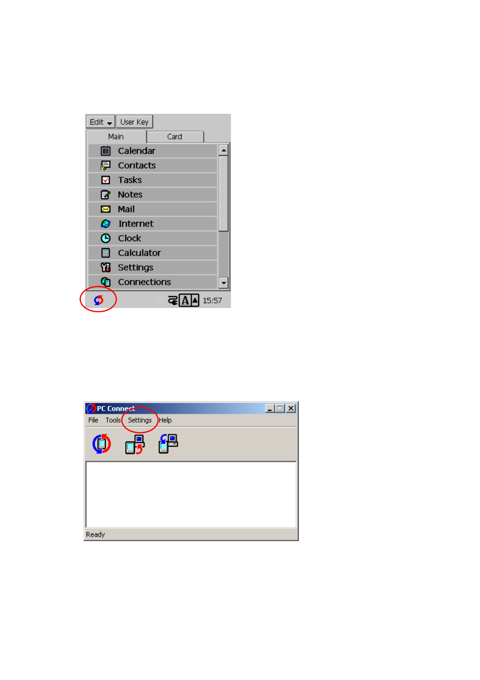 Casio BE-300 Transferring other types of data to CASSIOPEIA User Manual | Page 2 / 7