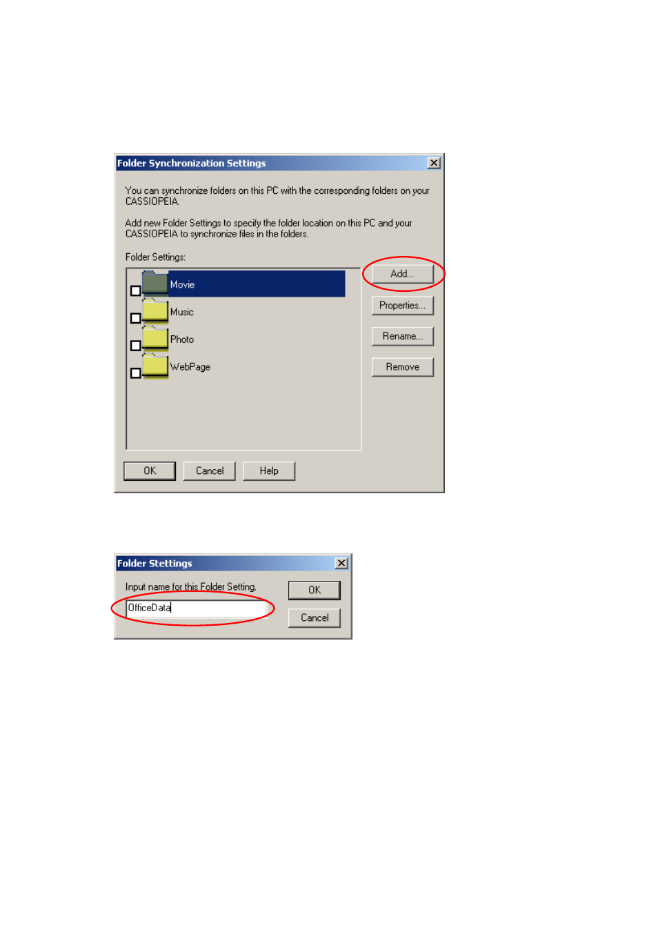 Casio BE-300 Transferring other types of data to CASSIOPEIA User Manual | Page 3 / 7