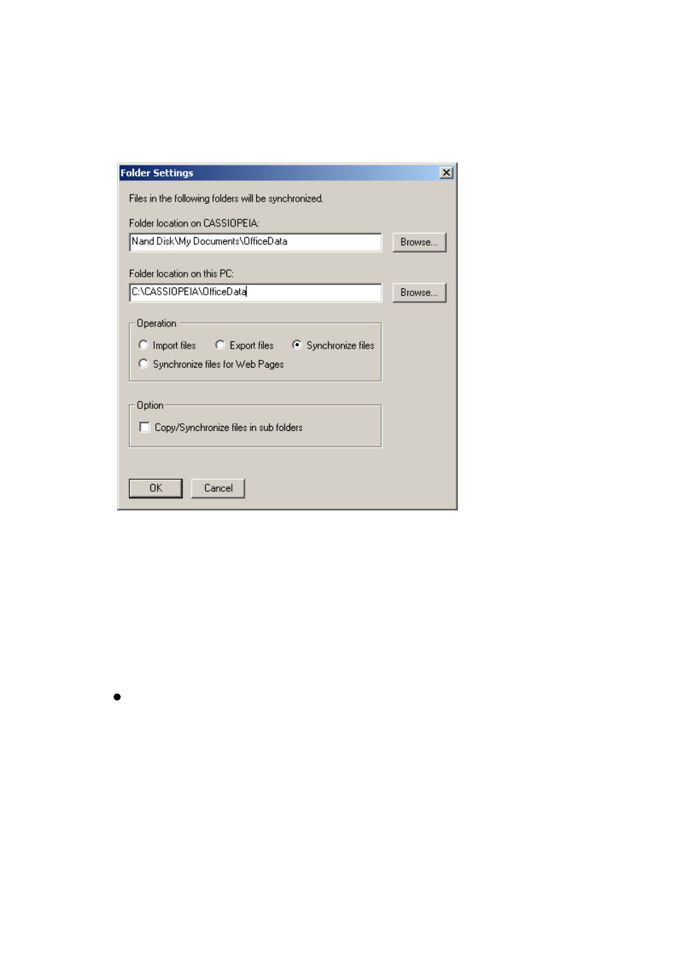 Casio BE-300 Transferring other types of data to CASSIOPEIA User Manual | Page 4 / 7