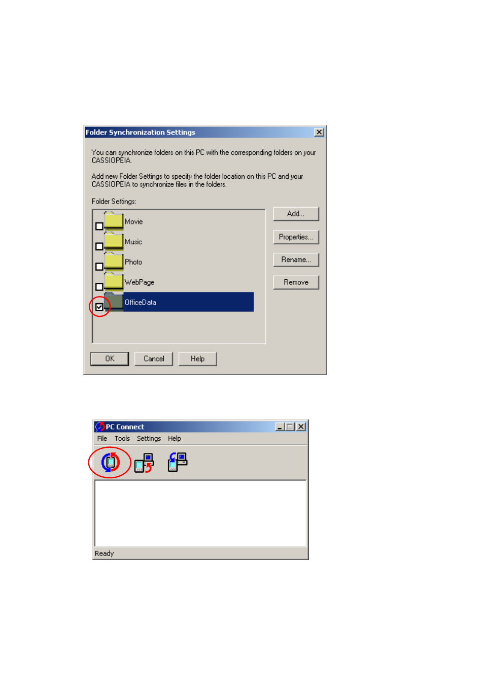 Casio BE-300 Transferring other types of data to CASSIOPEIA User Manual | Page 6 / 7