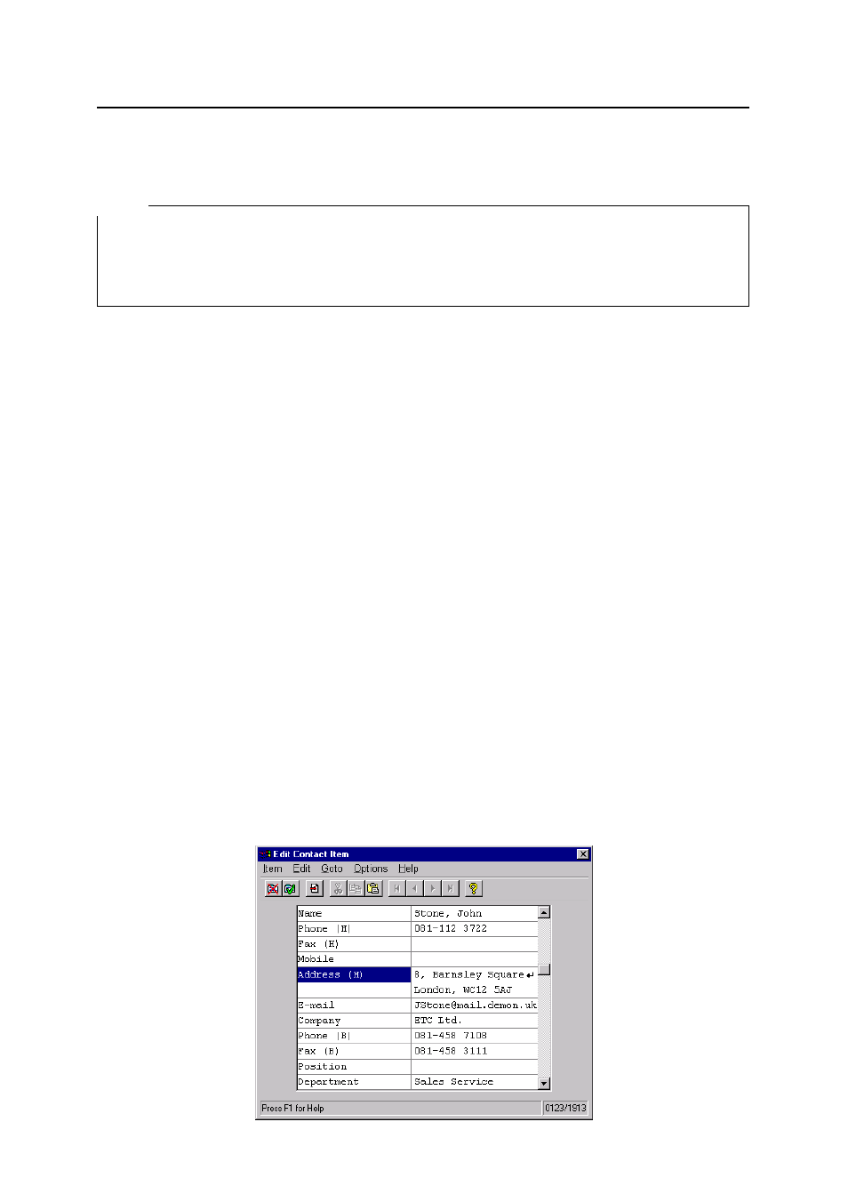 5 entering new records into the personal contacts | Casio PV-750 Plus v3.0 User Manual | Page 18 / 40