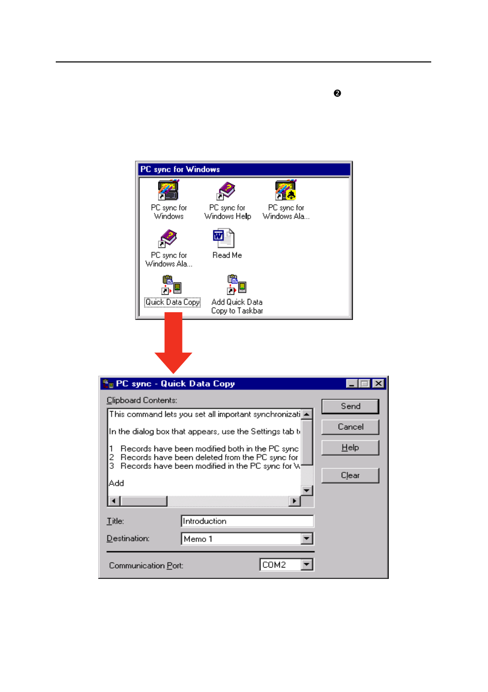 2 quick data copy as a stand-alone application | Casio PV-750 Plus v3.0 User Manual | Page 28 / 40