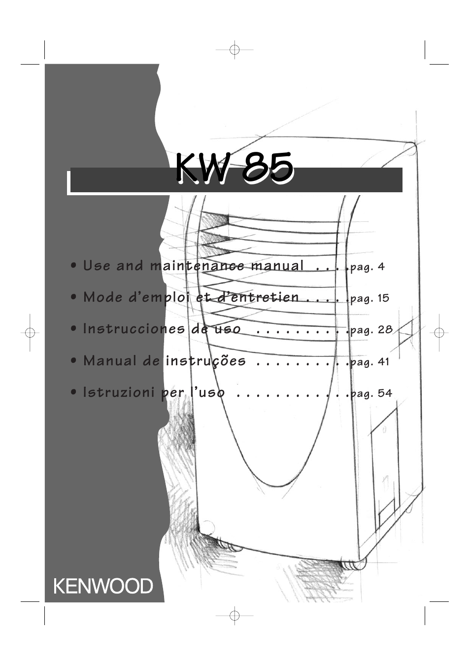 DeLonghi KW 85 User Manual | 14 pages