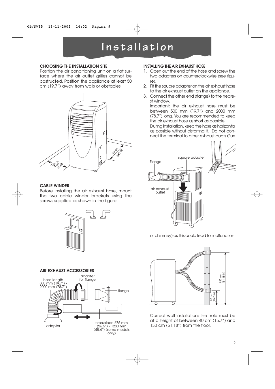 DeLonghi KW 85 User Manual | Page 9 / 14