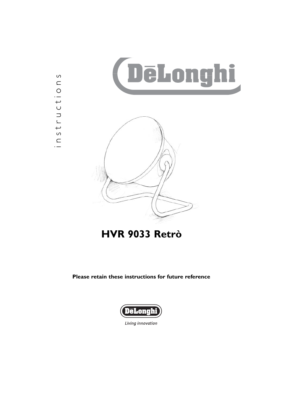 DeLonghi HVR 9033 Retr User Manual | 6 pages