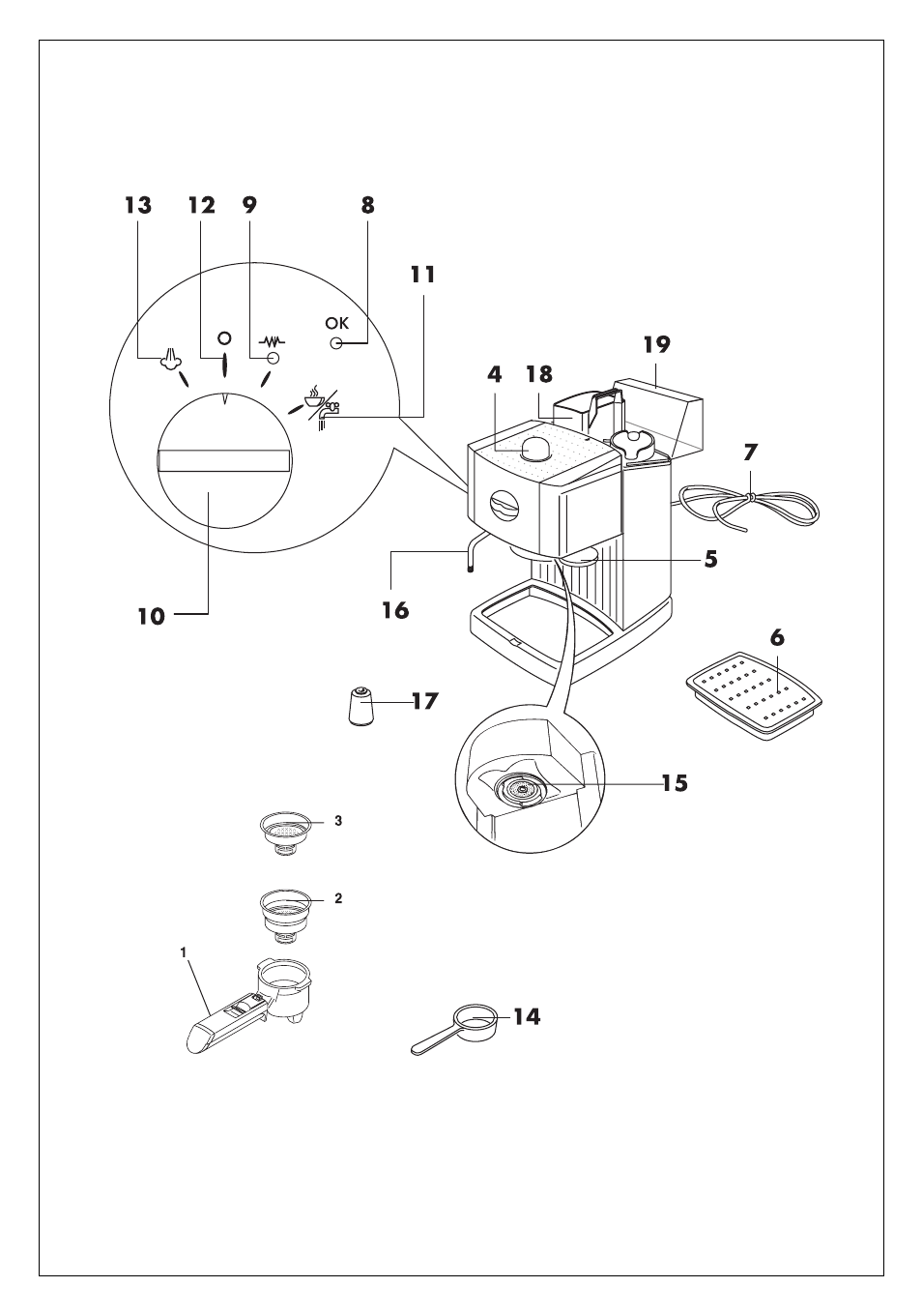 DeLonghi EC155 User Manual | Page 2 / 12