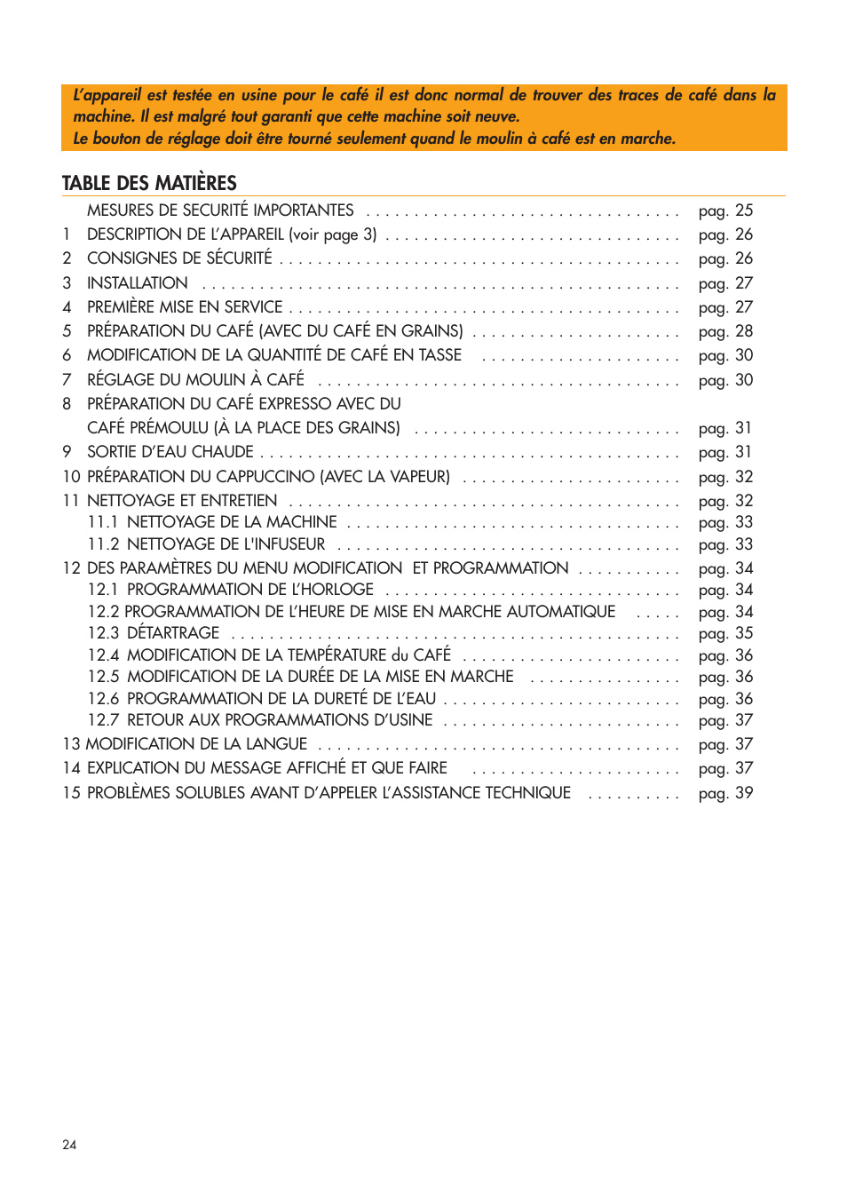 DeLonghi ESAM4400 User Manual | Page 25 / 79