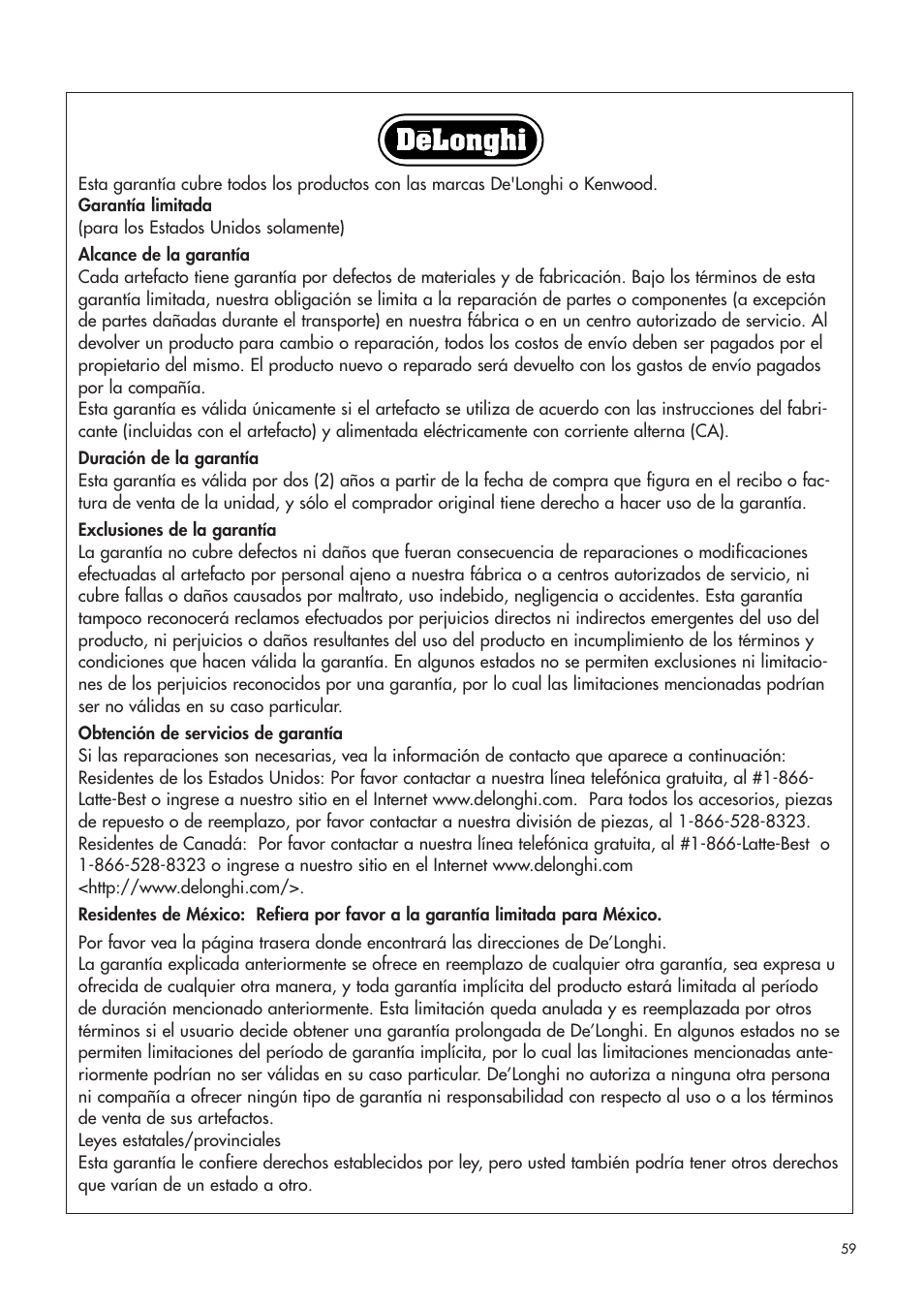 DeLonghi ESAM4400 User Manual | Page 60 / 79