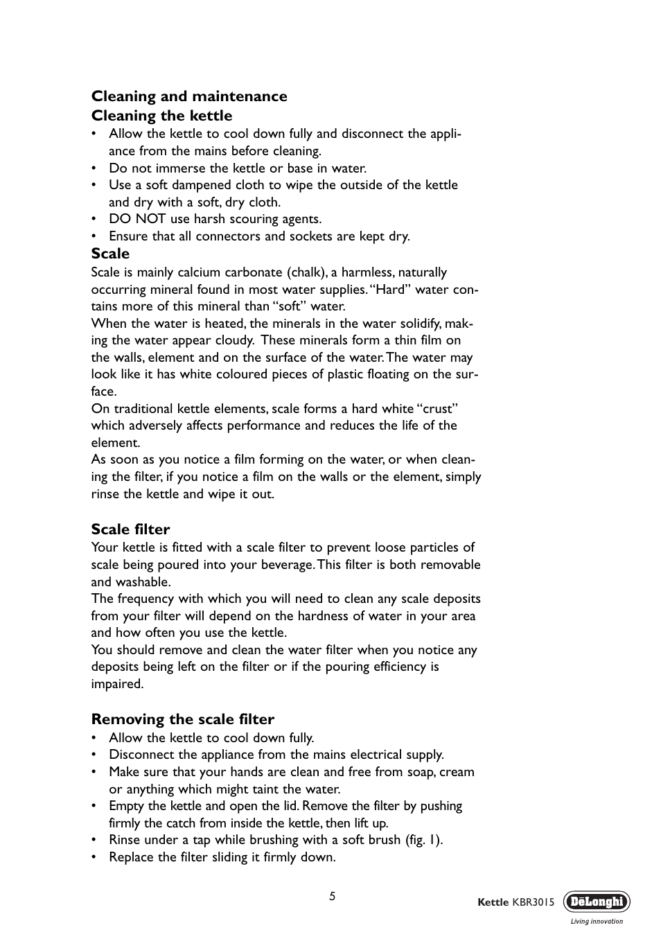 DeLonghi KBR 3015 User Manual | Page 5 / 8