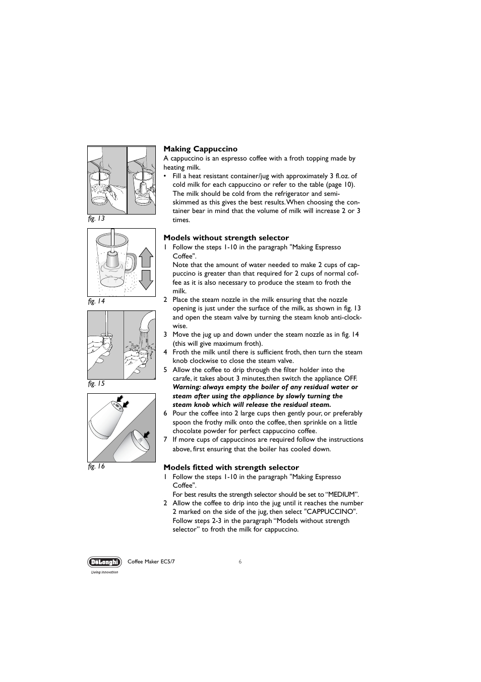 DeLonghi EC5 User Manual | Page 6 / 11