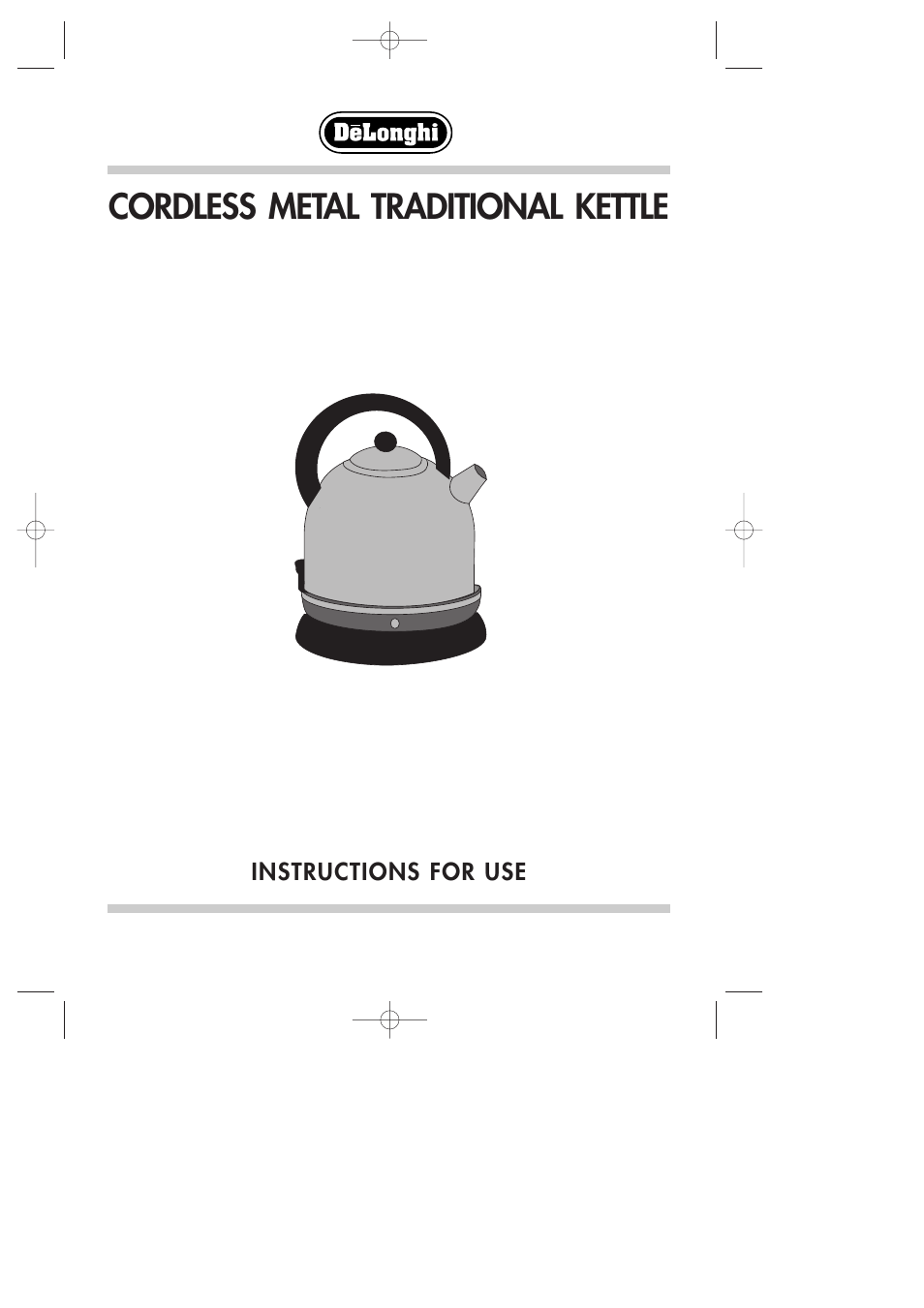 DeLonghi Kettle User Manual | 7 pages