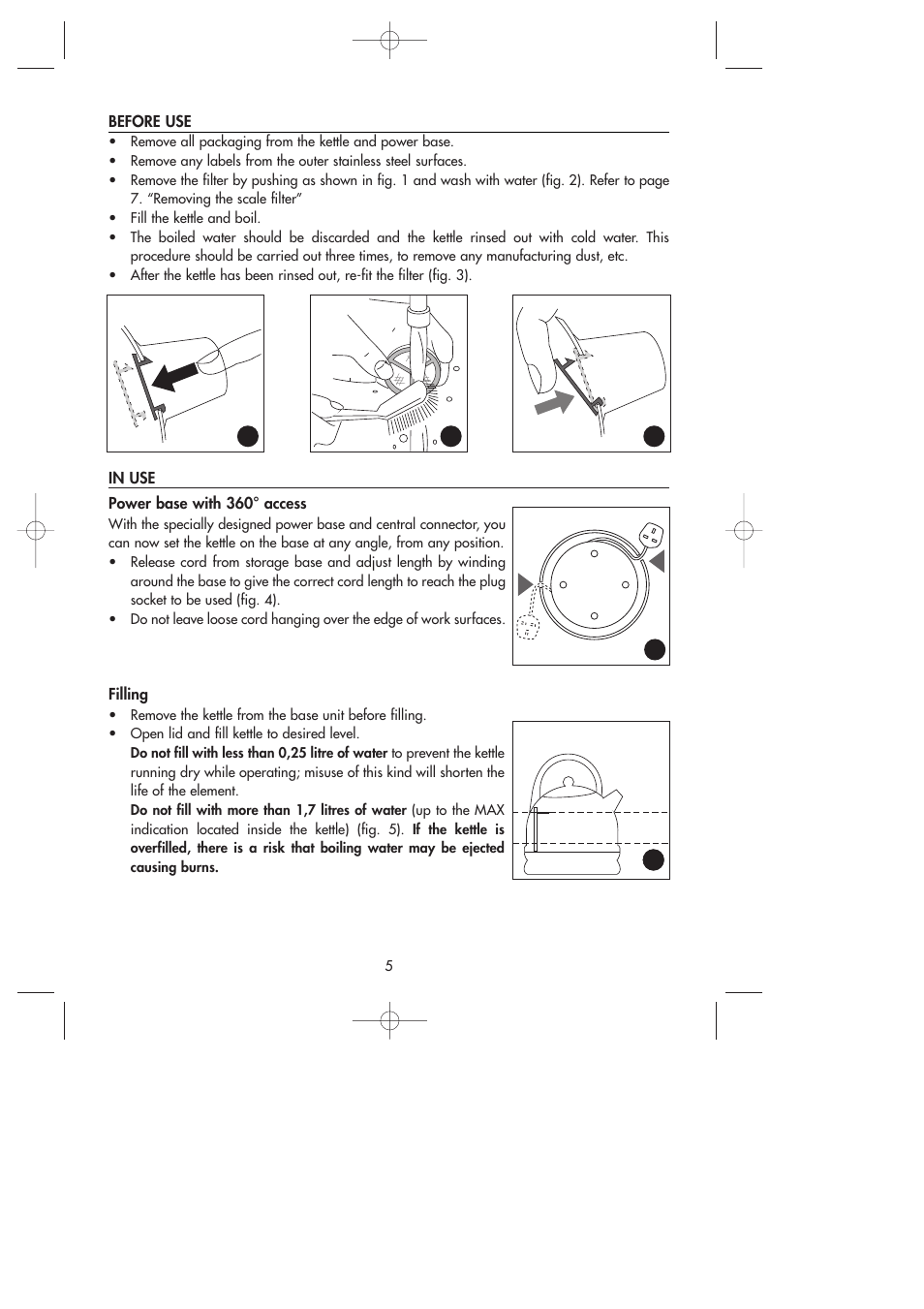 DeLonghi Kettle User Manual | Page 5 / 7