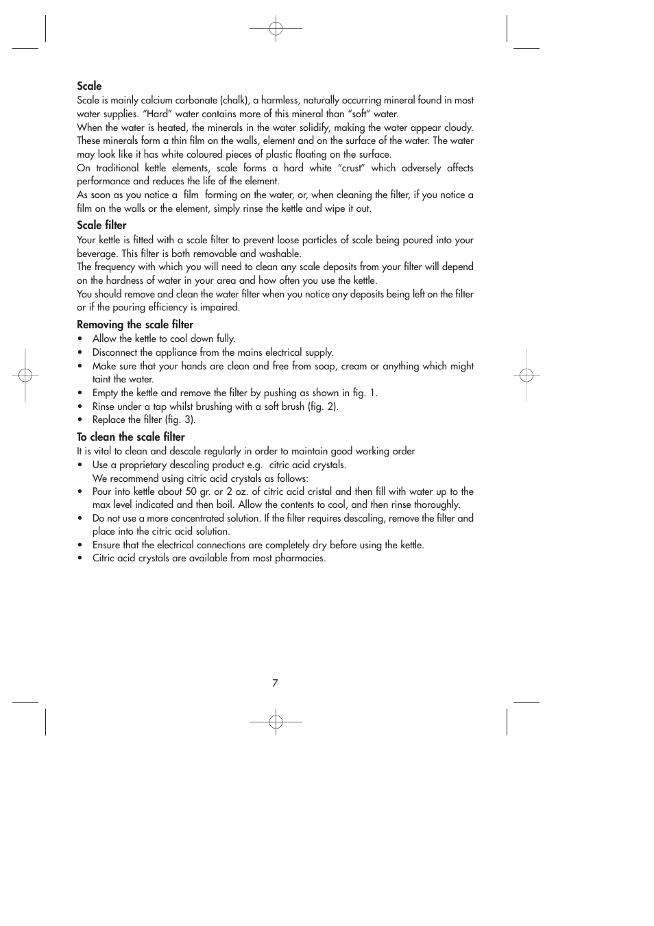 DeLonghi Kettle User Manual | Page 7 / 7