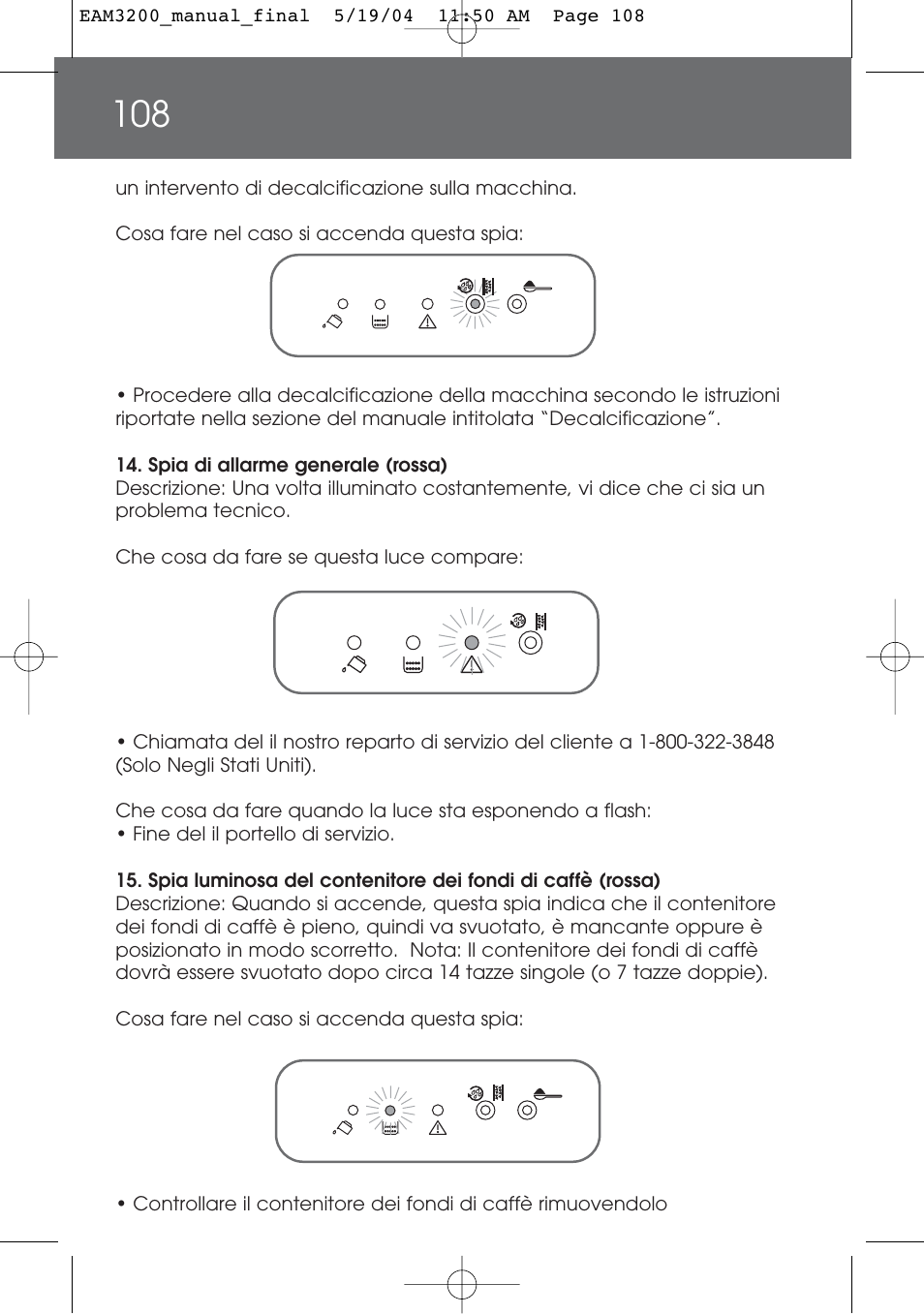 DeLonghi EAM3200 User Manual | Page 108 / 136