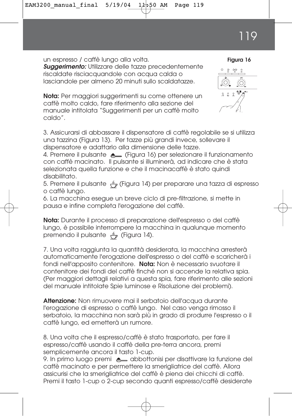 DeLonghi EAM3200 User Manual | Page 119 / 136