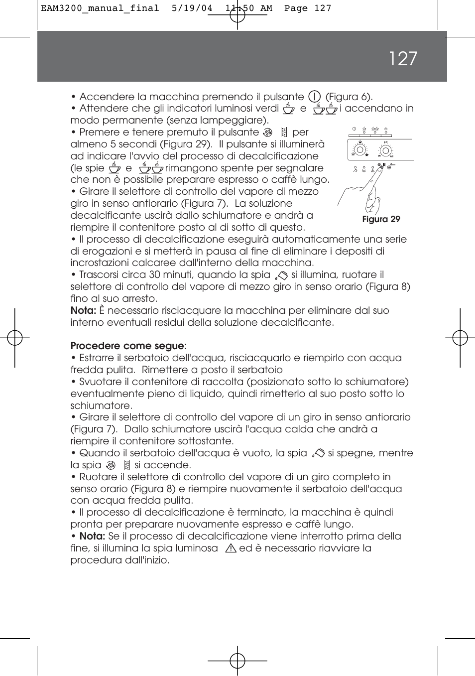 DeLonghi EAM3200 User Manual | Page 127 / 136