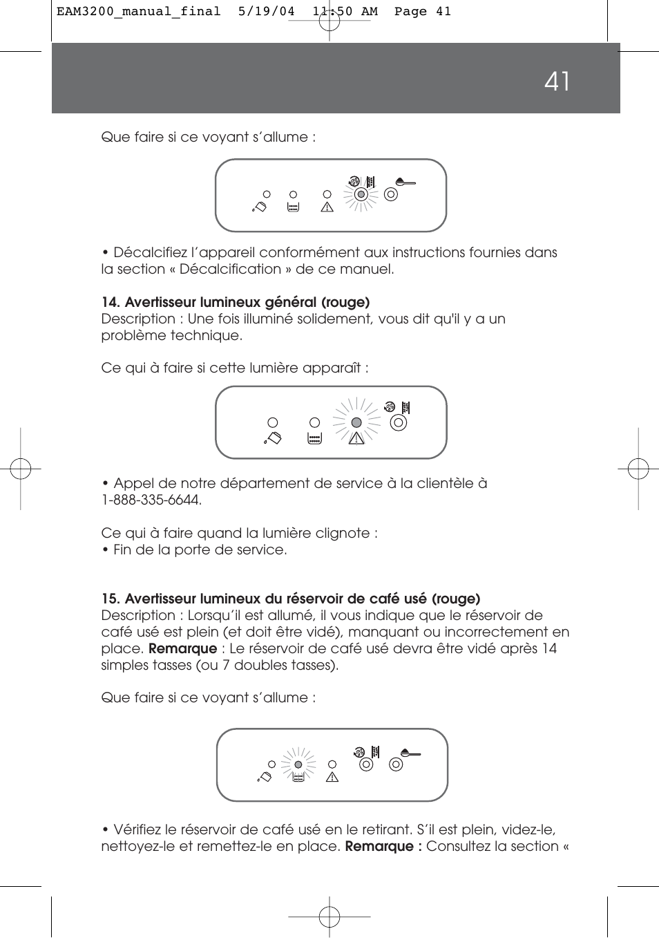 DeLonghi EAM3200 User Manual | Page 41 / 136