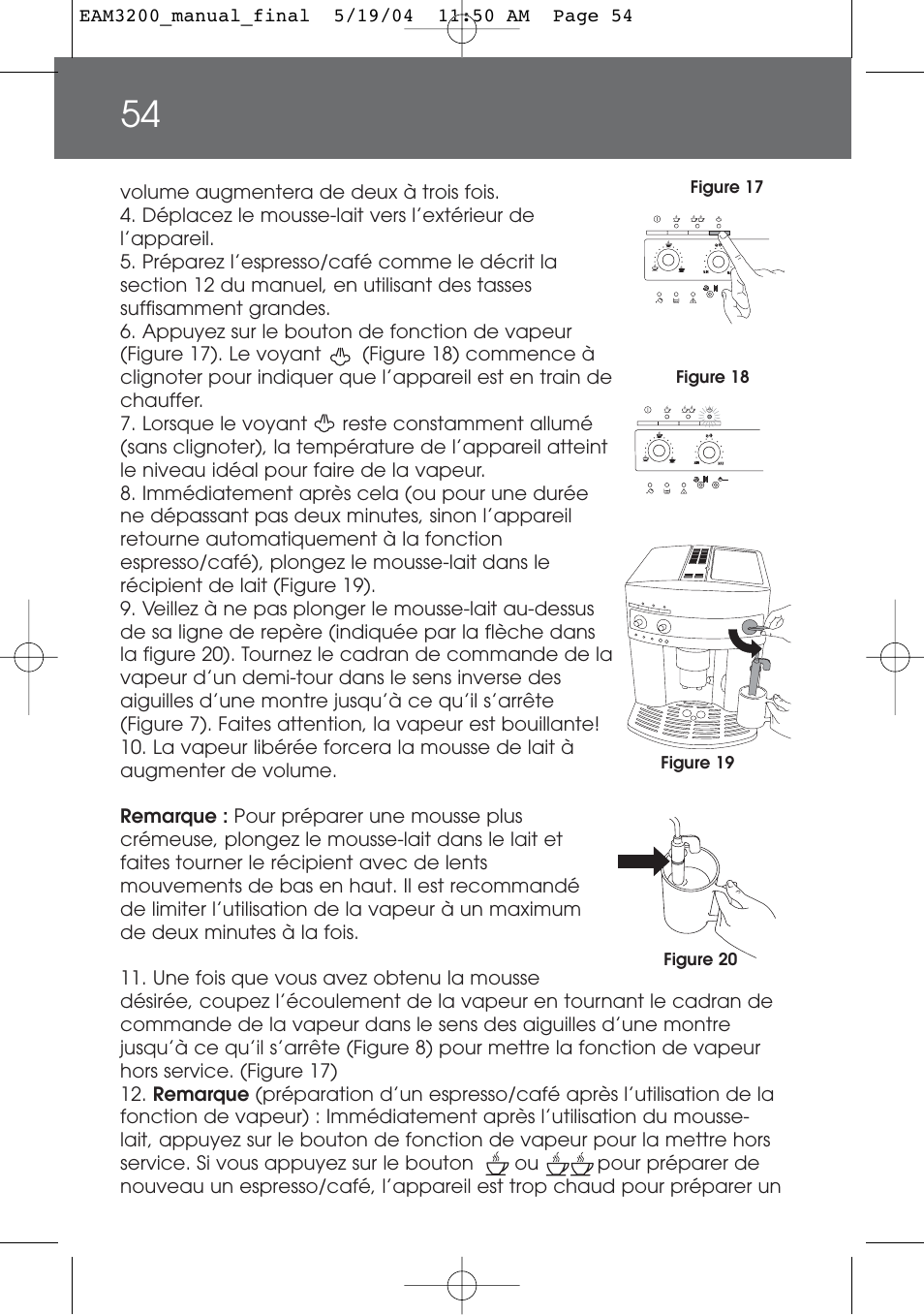 DeLonghi EAM3200 User Manual | Page 54 / 136