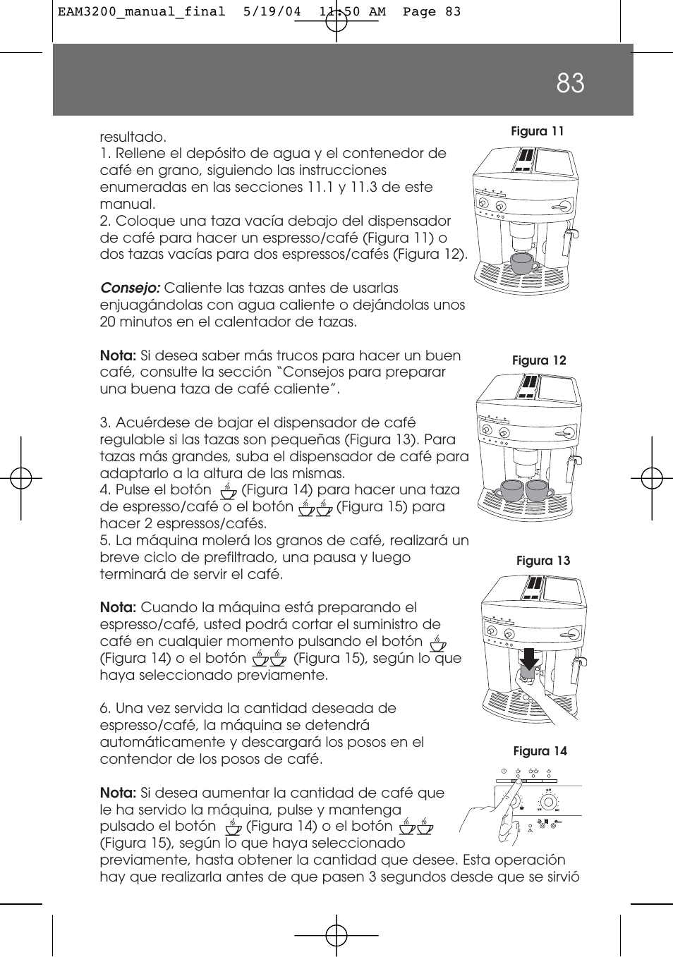 DeLonghi EAM3200 User Manual | Page 83 / 136