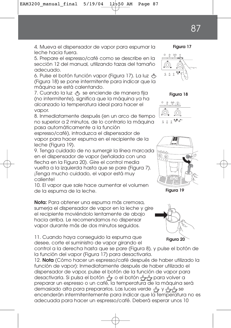 DeLonghi EAM3200 User Manual | Page 87 / 136