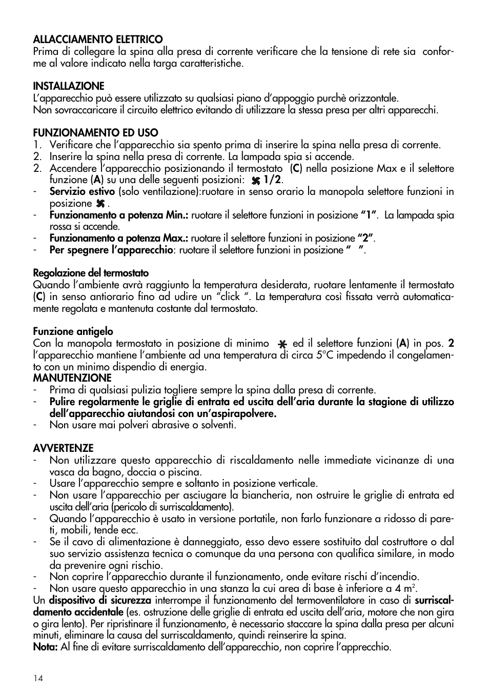 DeLonghi DCH1030 User Manual | Page 14 / 16