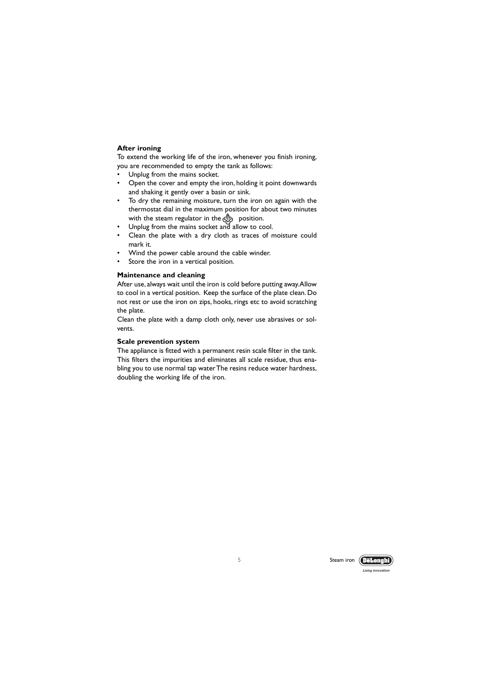 DeLonghi FHX3 User Manual | Page 5 / 8