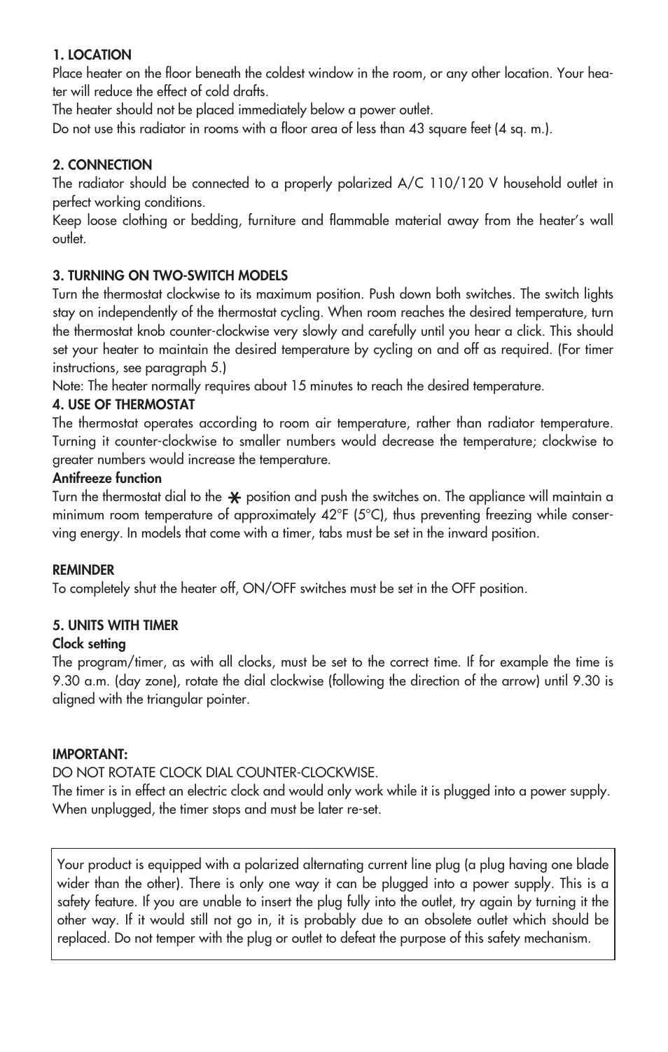 DeLonghi EW0715W User Manual | Page 4 / 23