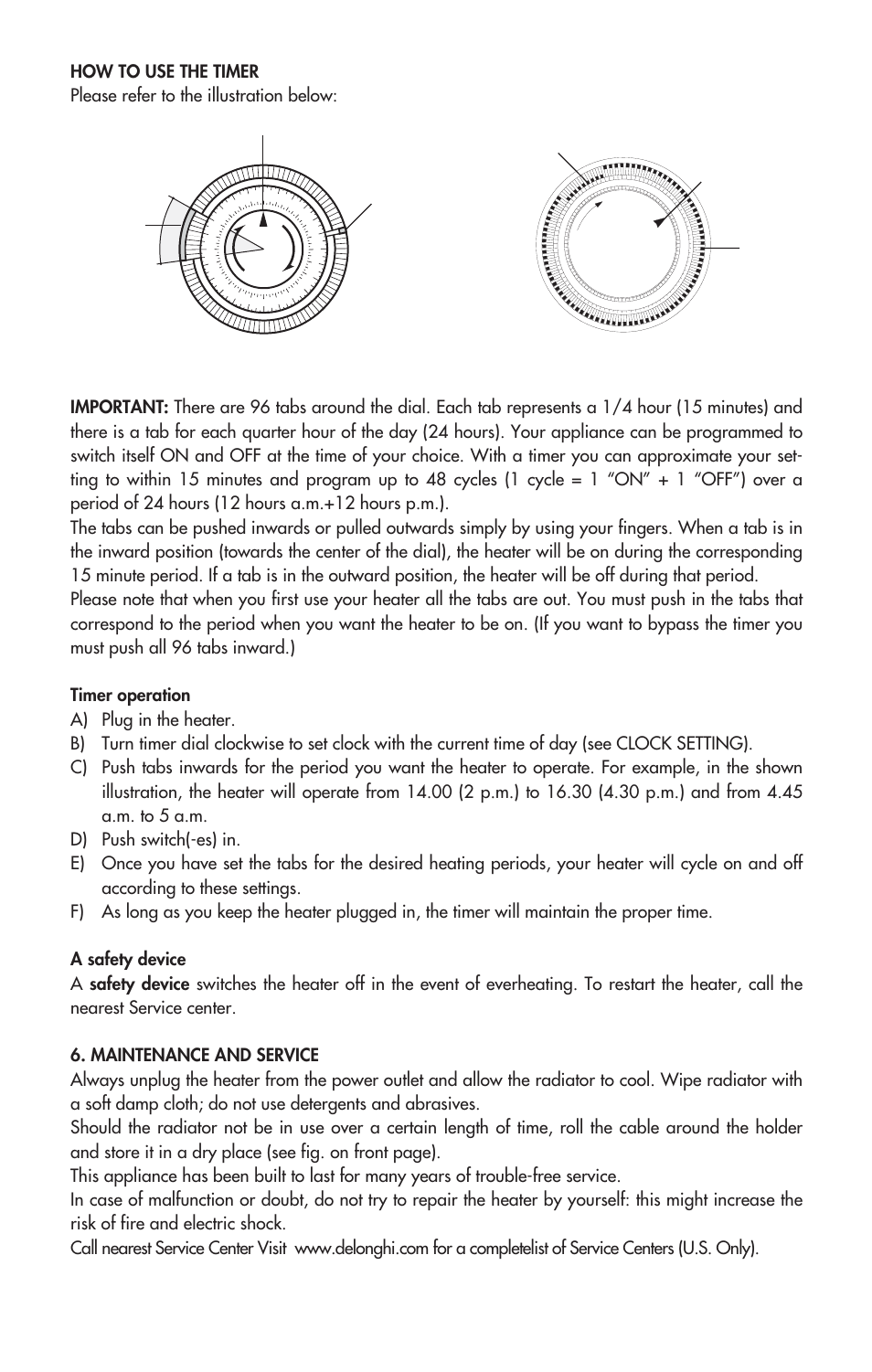 DeLonghi EW0715W User Manual | Page 5 / 23