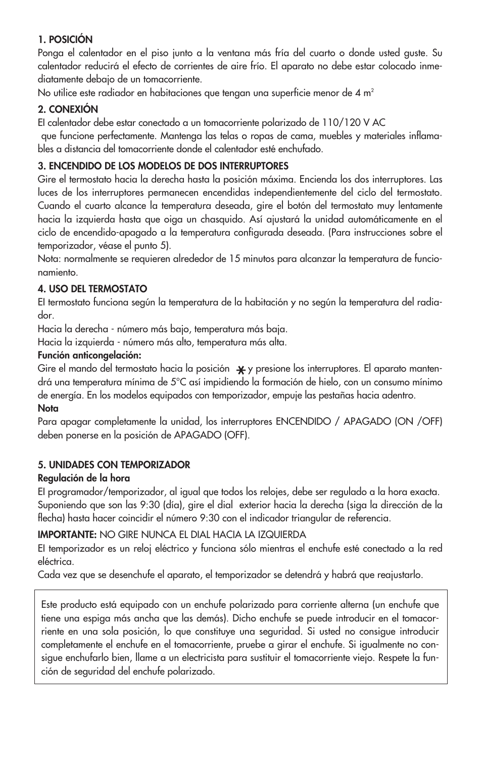 DeLonghi EW0715W User Manual | Page 9 / 23