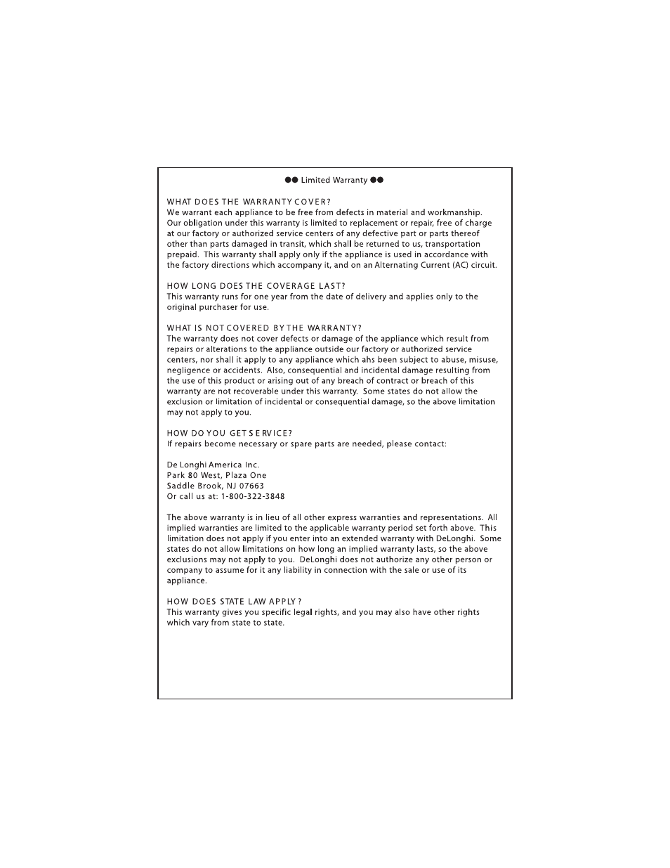 DeLonghi EC 140 Series User Manual | Page 11 / 12