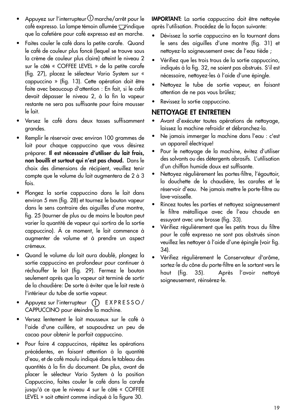 Nettoyage et entretien | DeLonghi BCO120T User Manual | Page 29 / 41