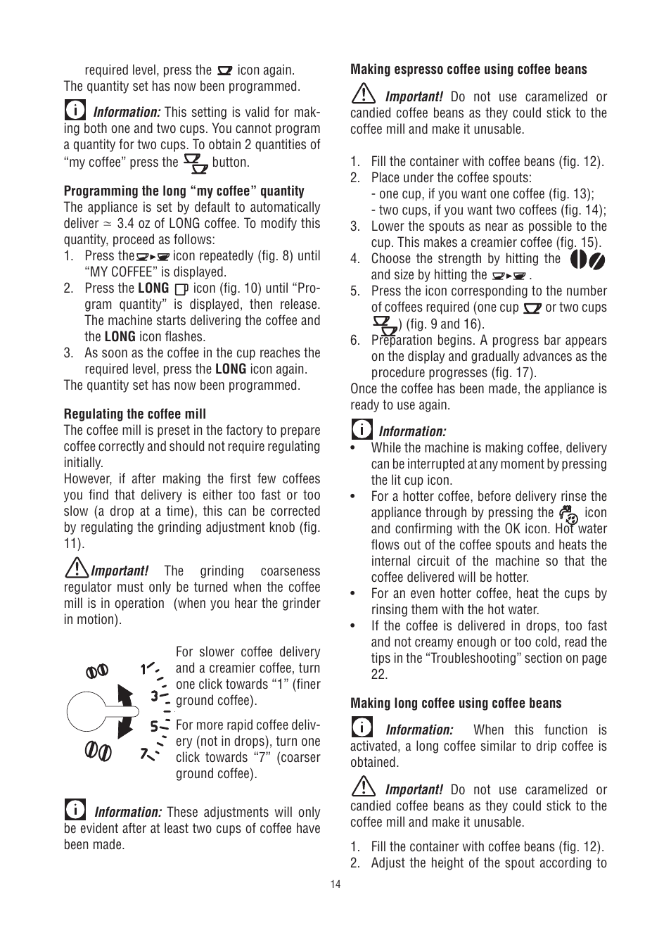 DeLonghi Fully Automatic Coffee Center Machine ESAM6700 User Manual | Page 15 / 25