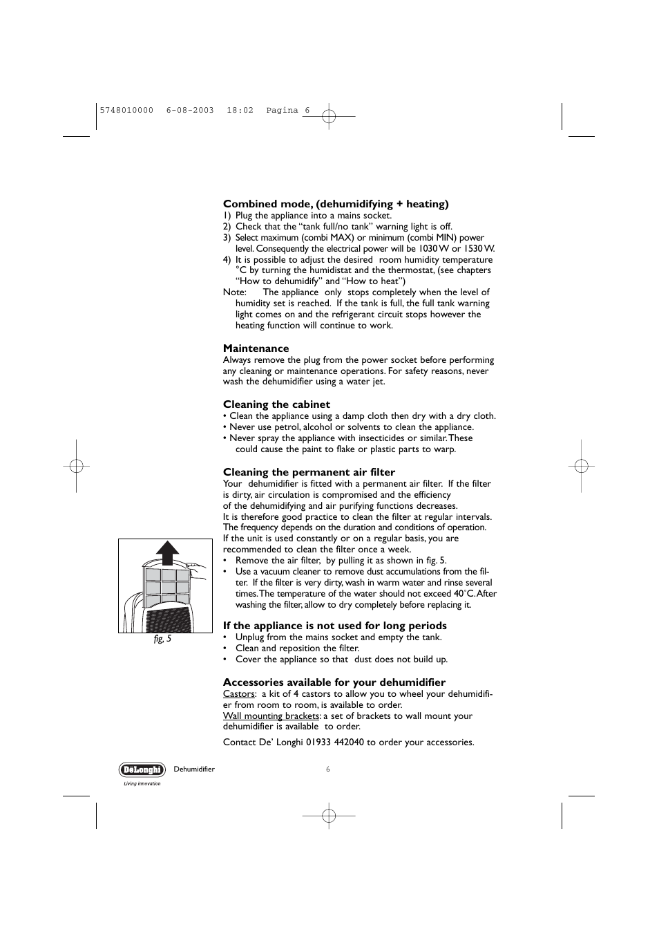 DeLonghi DEC 21 User Manual | Page 6 / 12