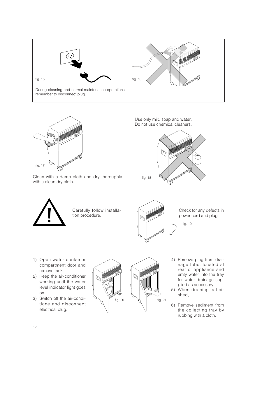 DeLonghi Pinguino PAC 250 U User Manual | Page 12 / 15