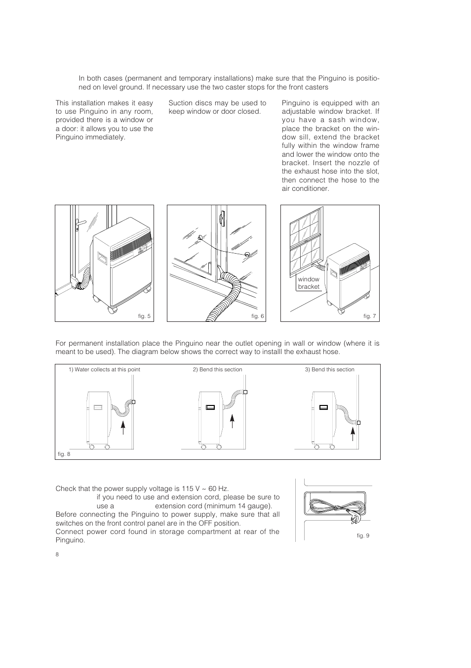 DeLonghi Pinguino PAC 250 U User Manual | Page 8 / 15