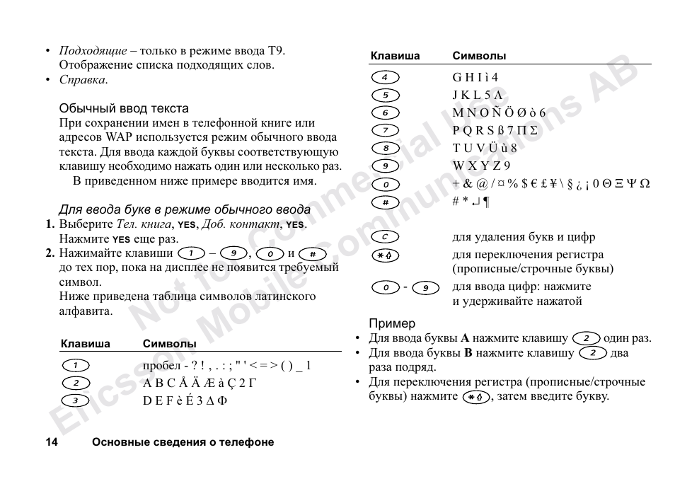 Ericsson T68m User Manual | Page 14 / 102