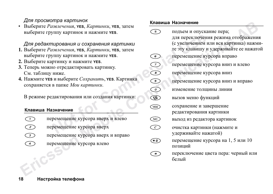Ericsson T68m User Manual | Page 18 / 102