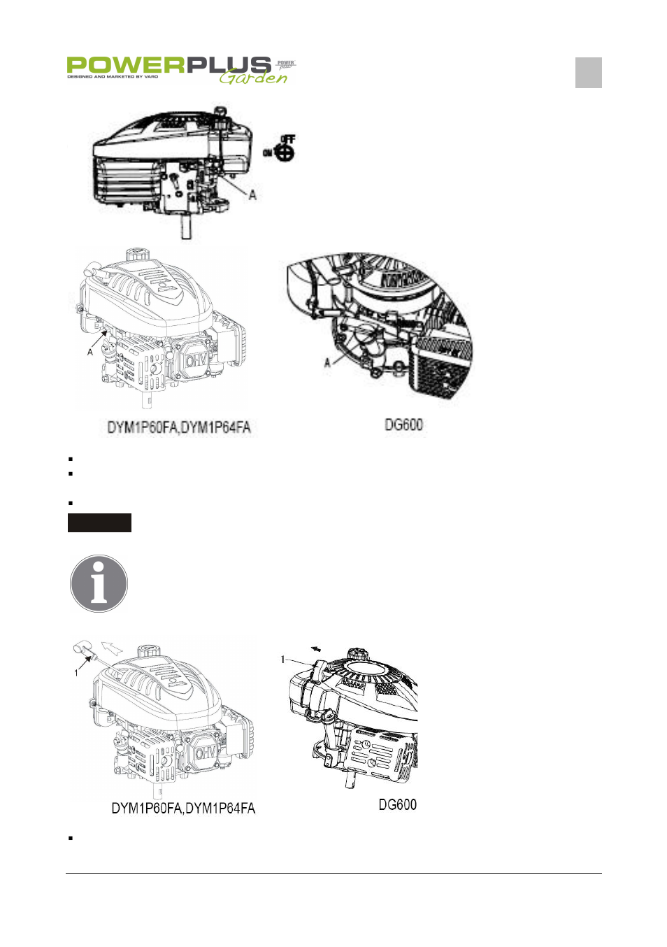 Powerplus POW63753 LAWNMOWER 118CC 400MM EN User Manual | Page 5 / 17